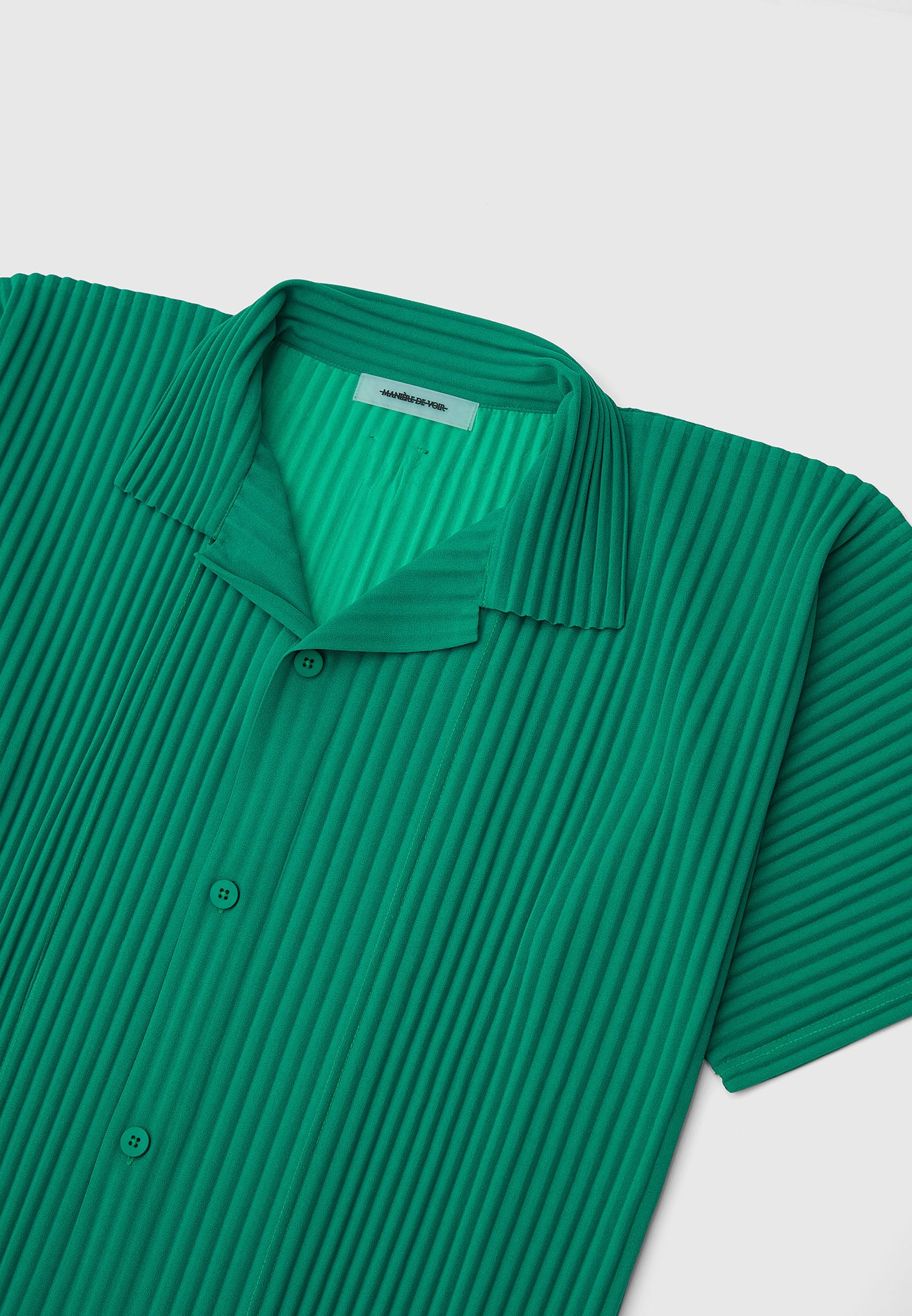 Pleated Shirt - Green