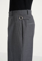 Dorian - Pleated Tailored Wool-Blend Pants - Grey