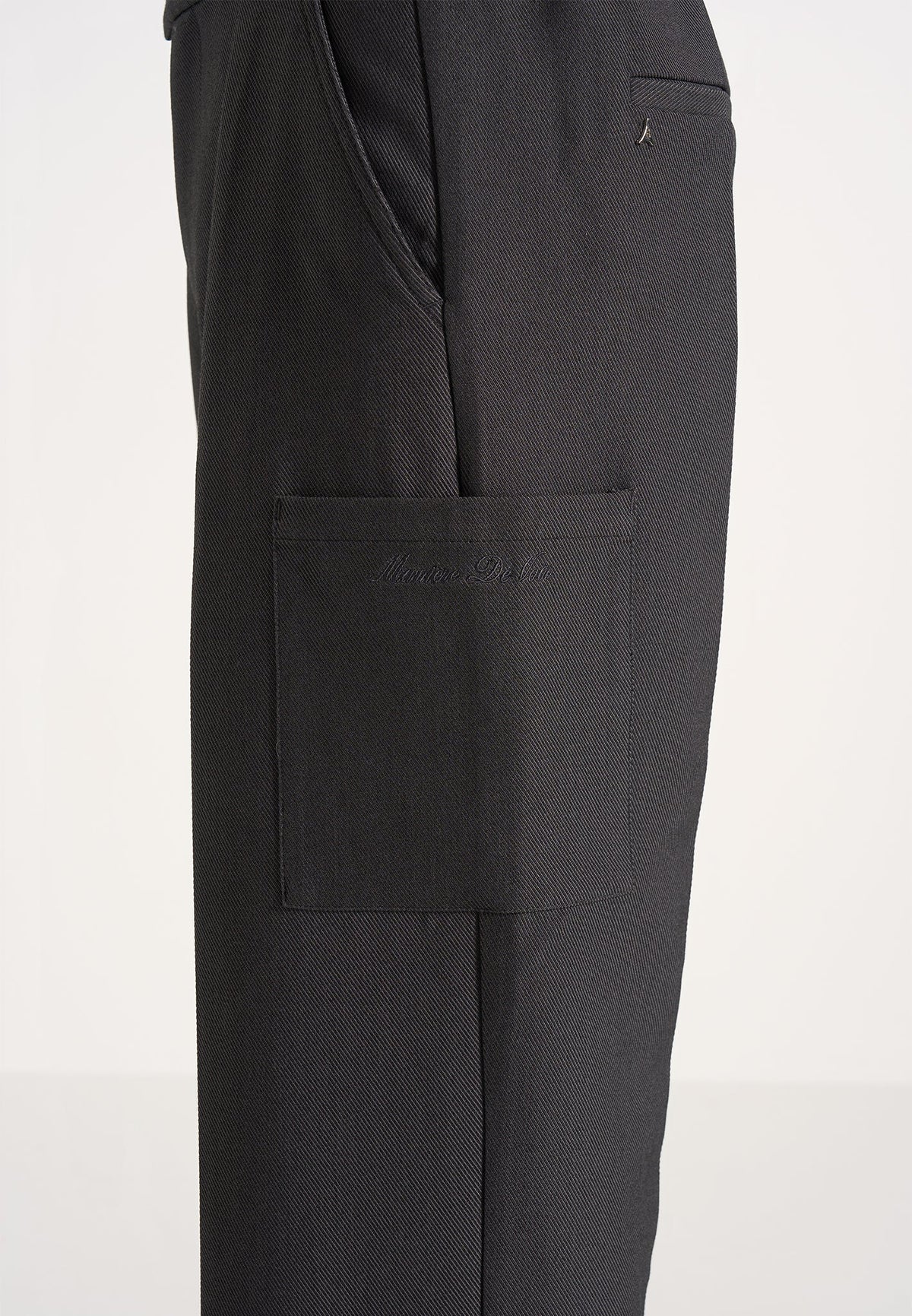 Luca - Relaxed Fit Pleated Pocket Pants - Grey
