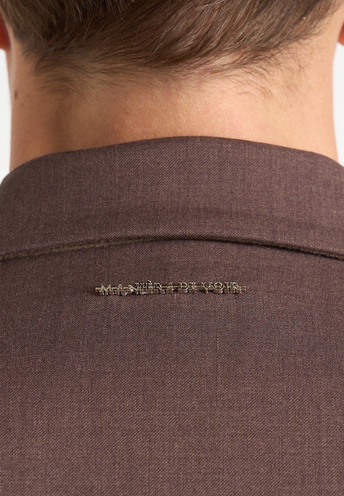 Didier - Double Breasted Twill Suit Blazer - Brown