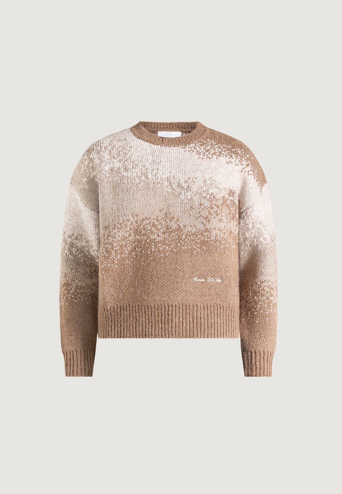 Yani - Ombré Wool Crewneck Sweater - Beige