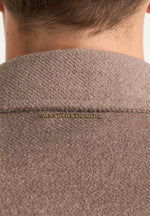 Andre - Contrast Wool-Blend Varsity Jacket - Beige