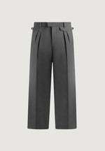 Pierre - Twin Pleat Tailored Wool-Blend Pants - Grey