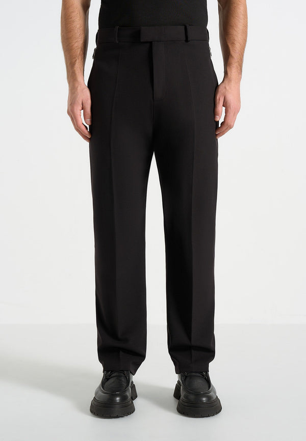 Joseph - Regular Fit Tailored Trousers - Black