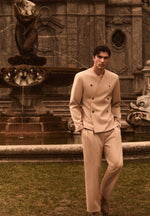 Timeo - Tailored Kimono Blazer - Beige