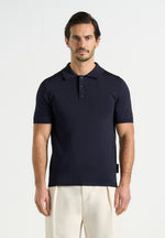 bryn-luxe-knitted-polo-top-navy