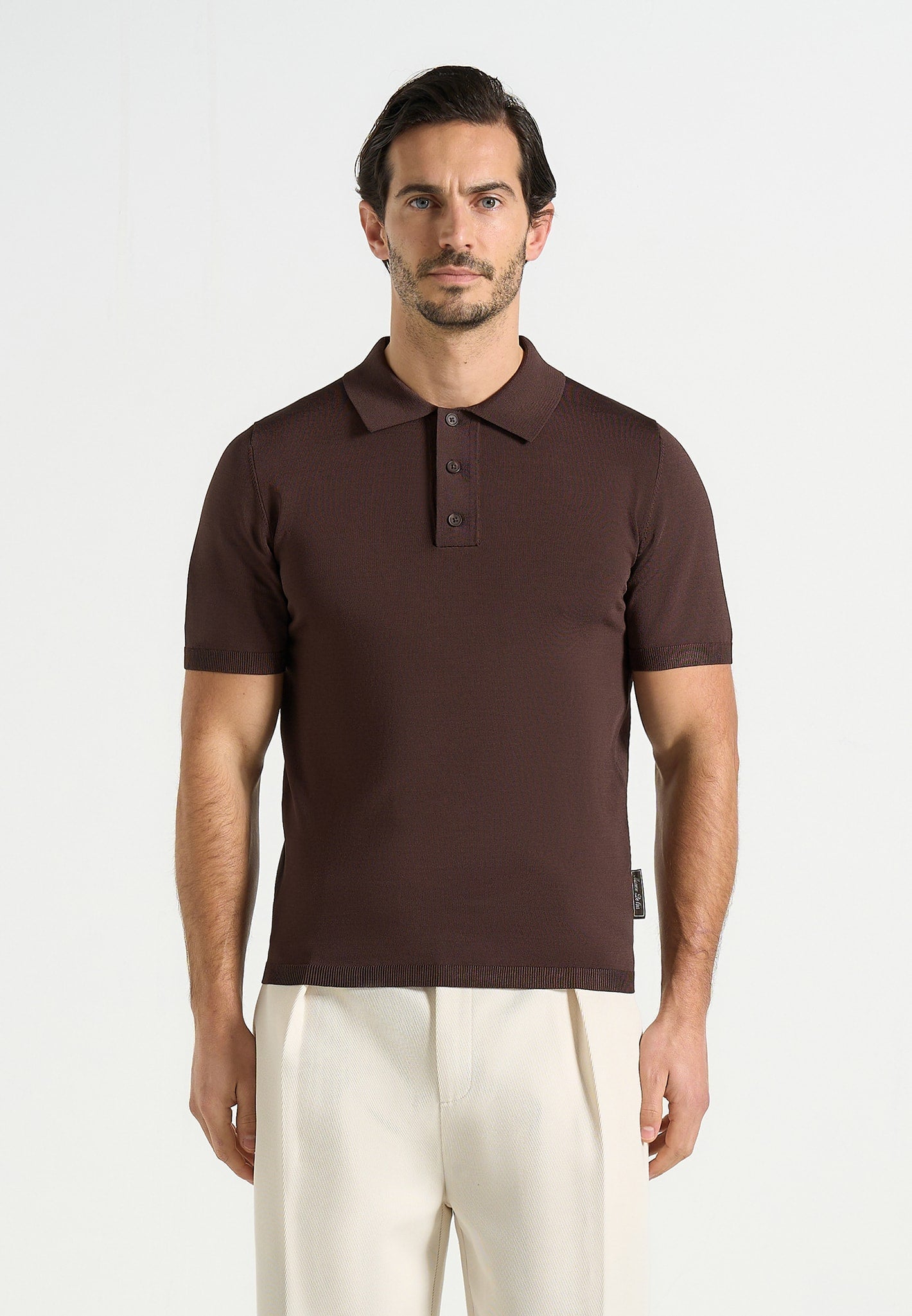 bryn-luxe-knitted-polo-top-brown 