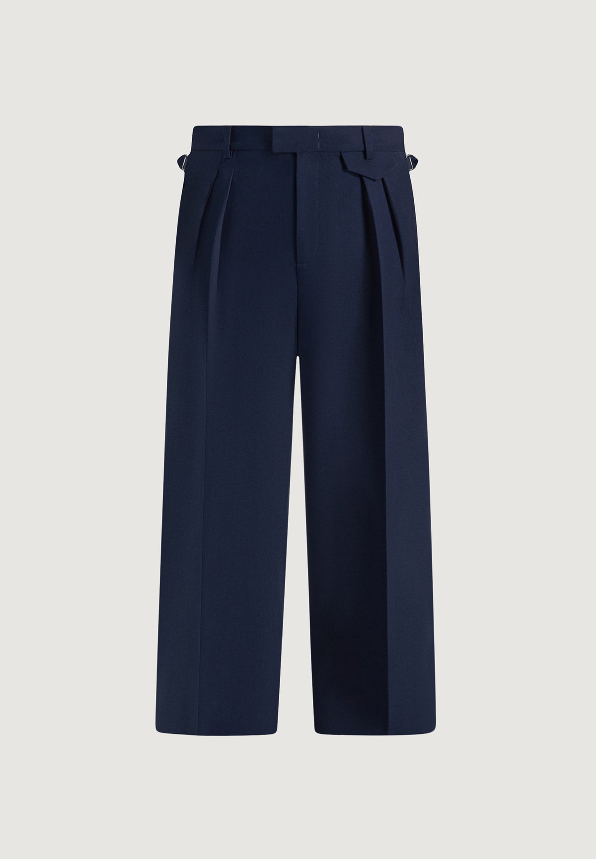 Pierre - Twin Pleat Tailored Pants - Navy