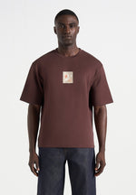 bird-detail-cotton-t-shirt-brown