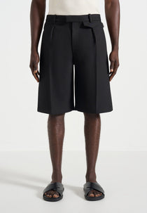 Auguste - Tailored Twill Bermuda Shorts - Black