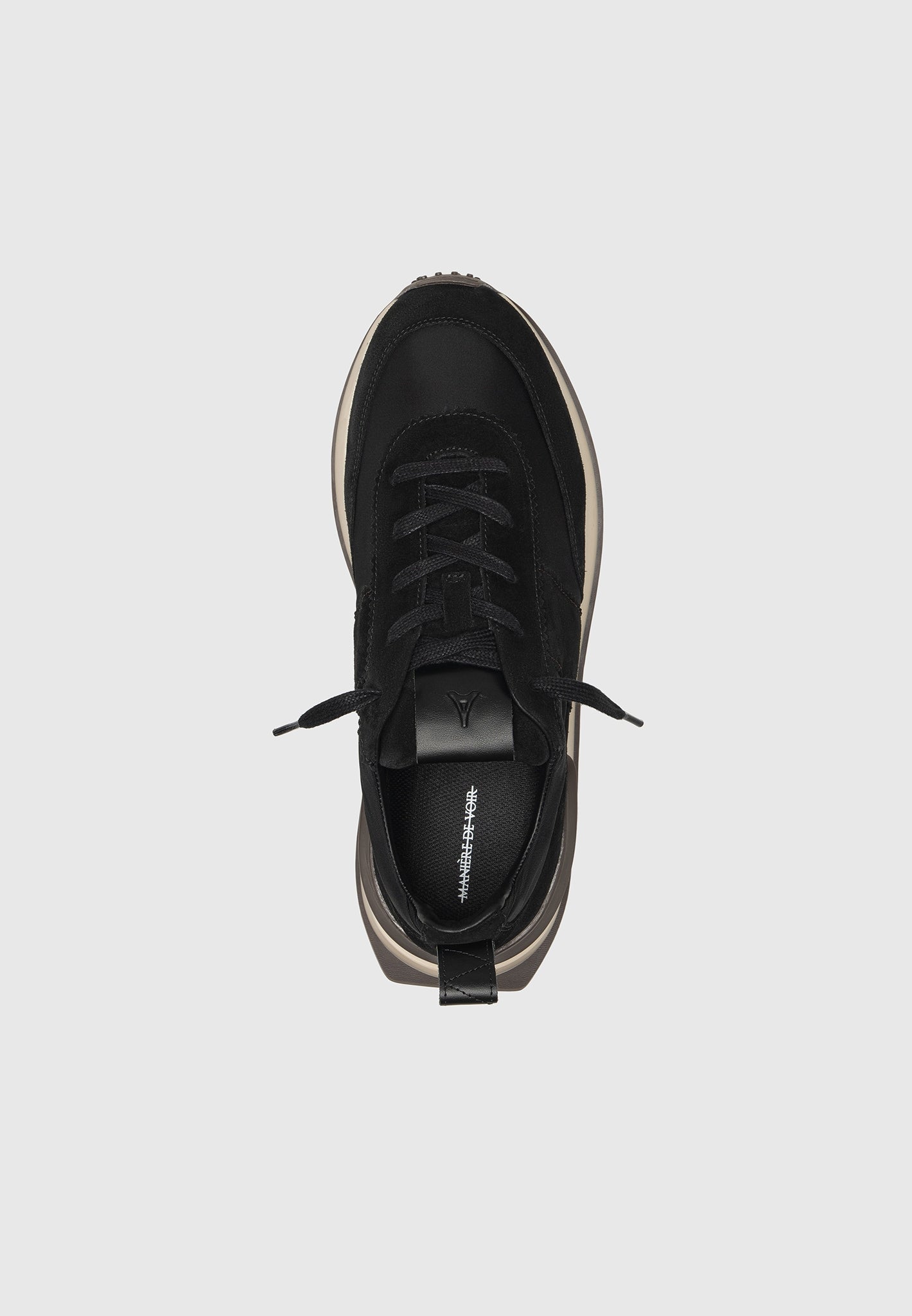Monaco - Suede and Nylon Runner - Black