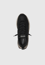 Monaco - Suede and Nylon Runner - Black
