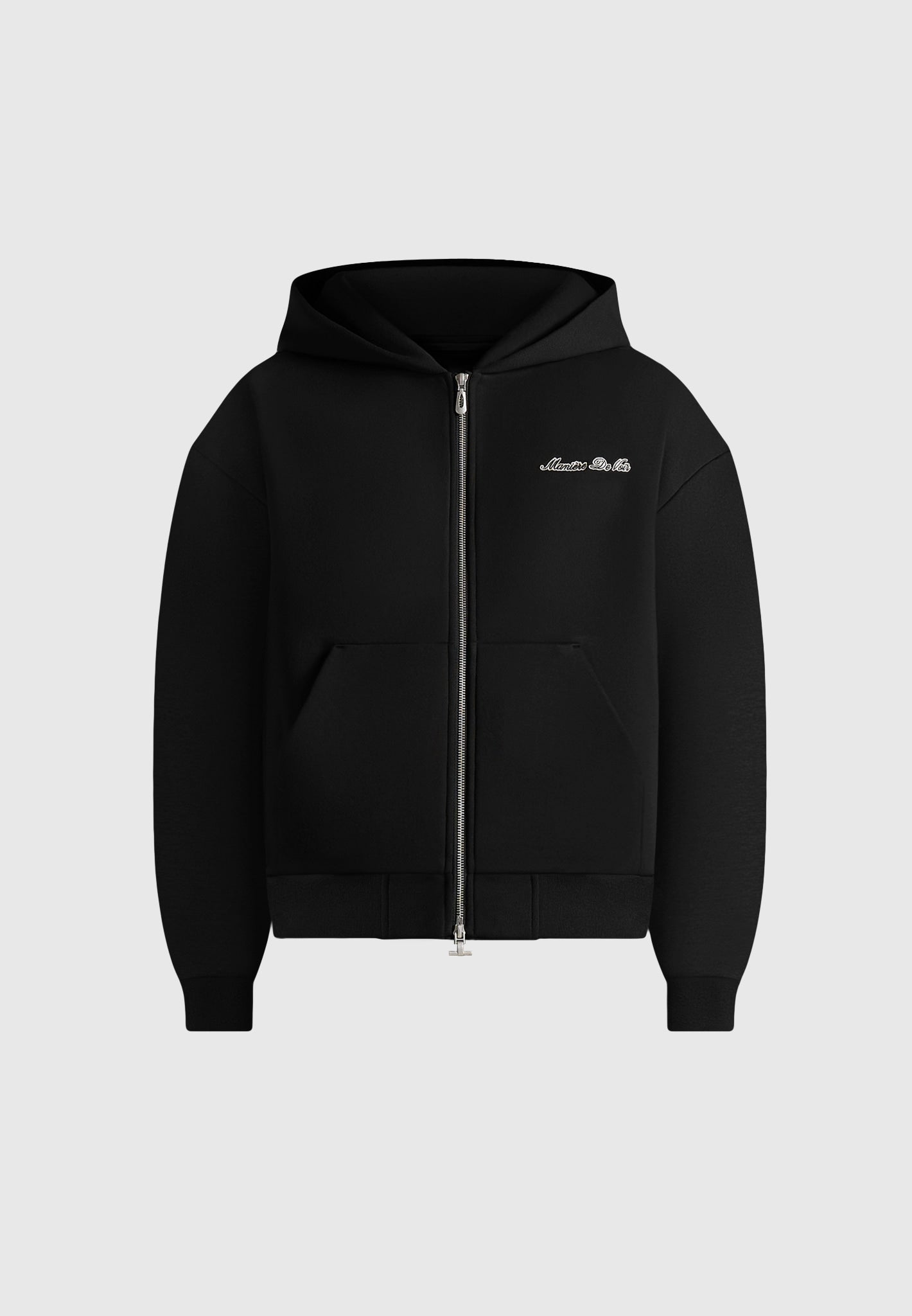 js002-unisex-signature-relaxed-fit-zip-hoodie-black 