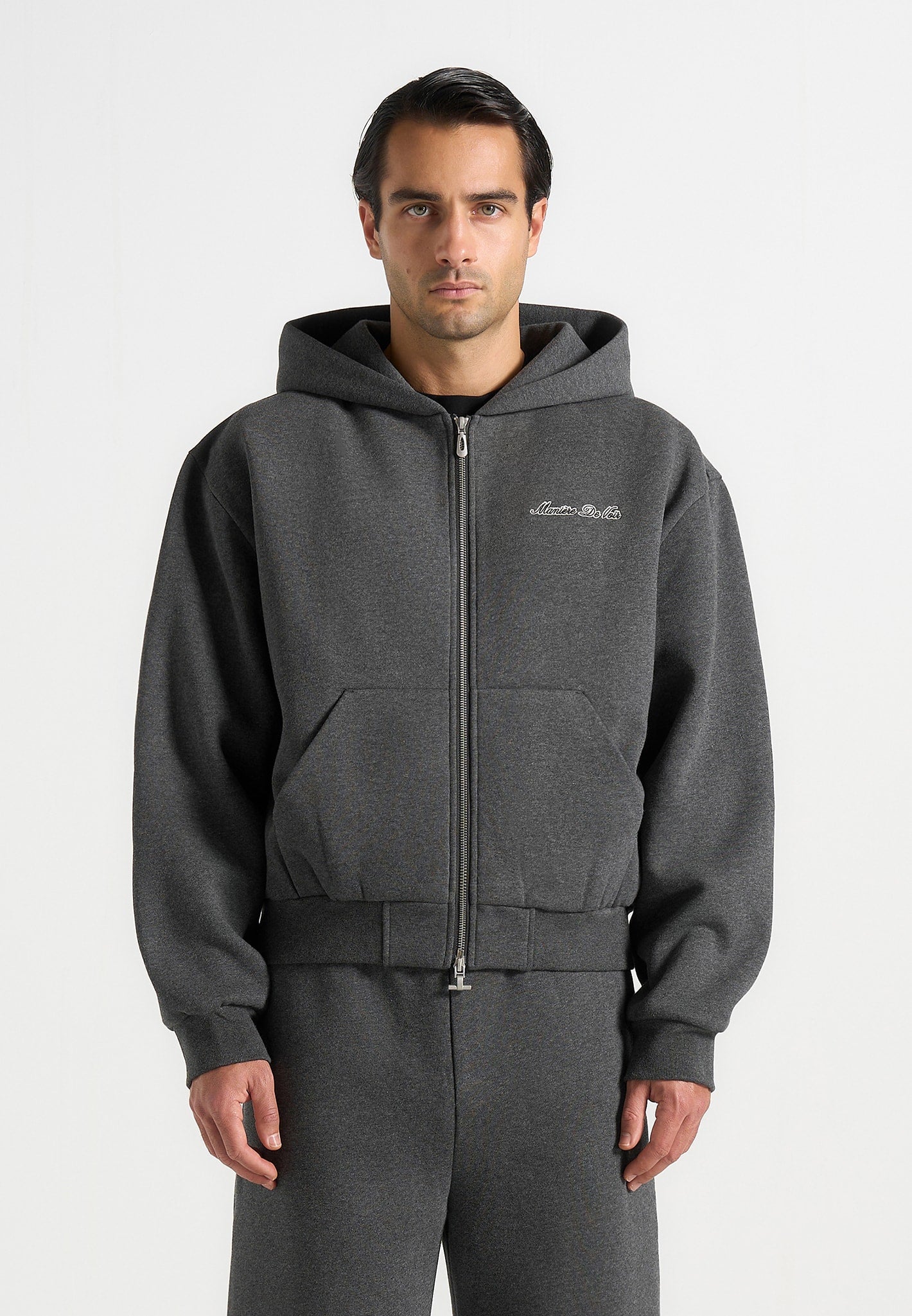 js002-unisex-signature-relaxed-fit-zip-hoodie-charcoal-grey