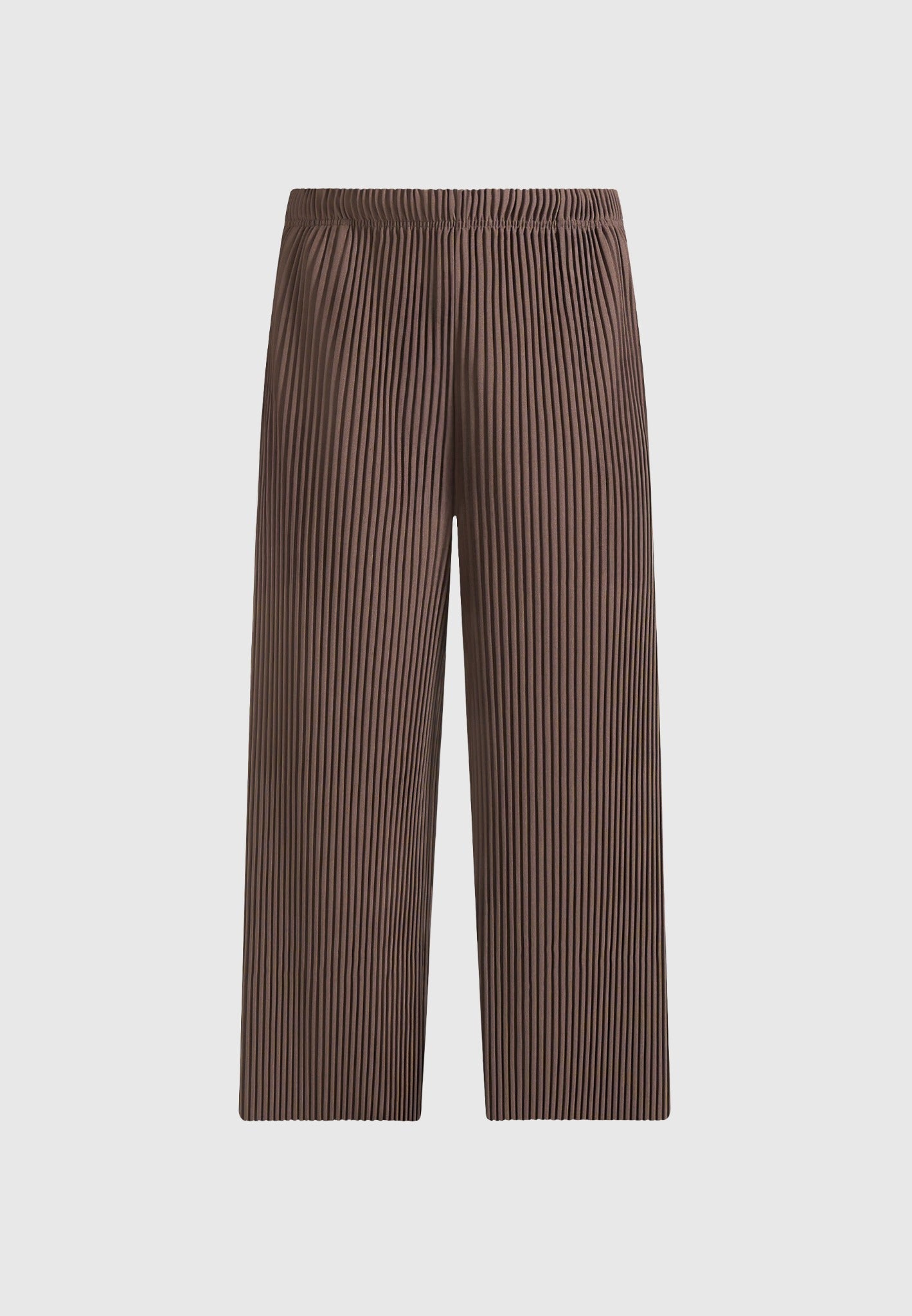 Jonas - Pleated Wide Leg Pants - Brown