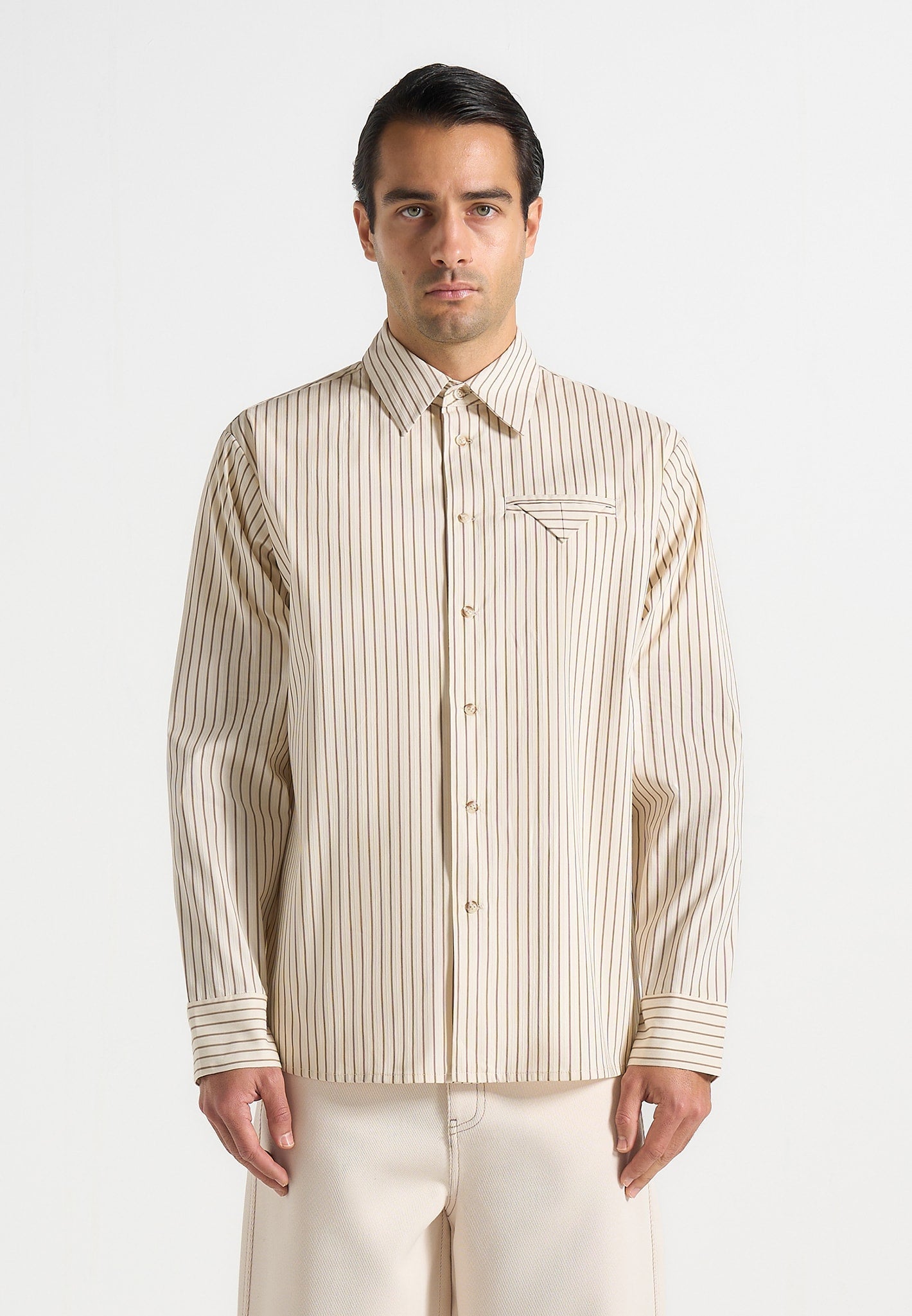 ronnie-unisex-pinstripe-long-sleeve-shirt-beige
