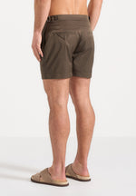 Brian - Polished Nylon Swim Shorts - Olive
