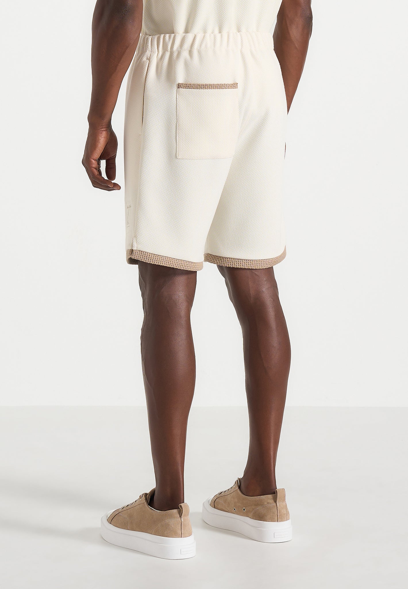 Reuben - Crochet Detail Shorts - Cream