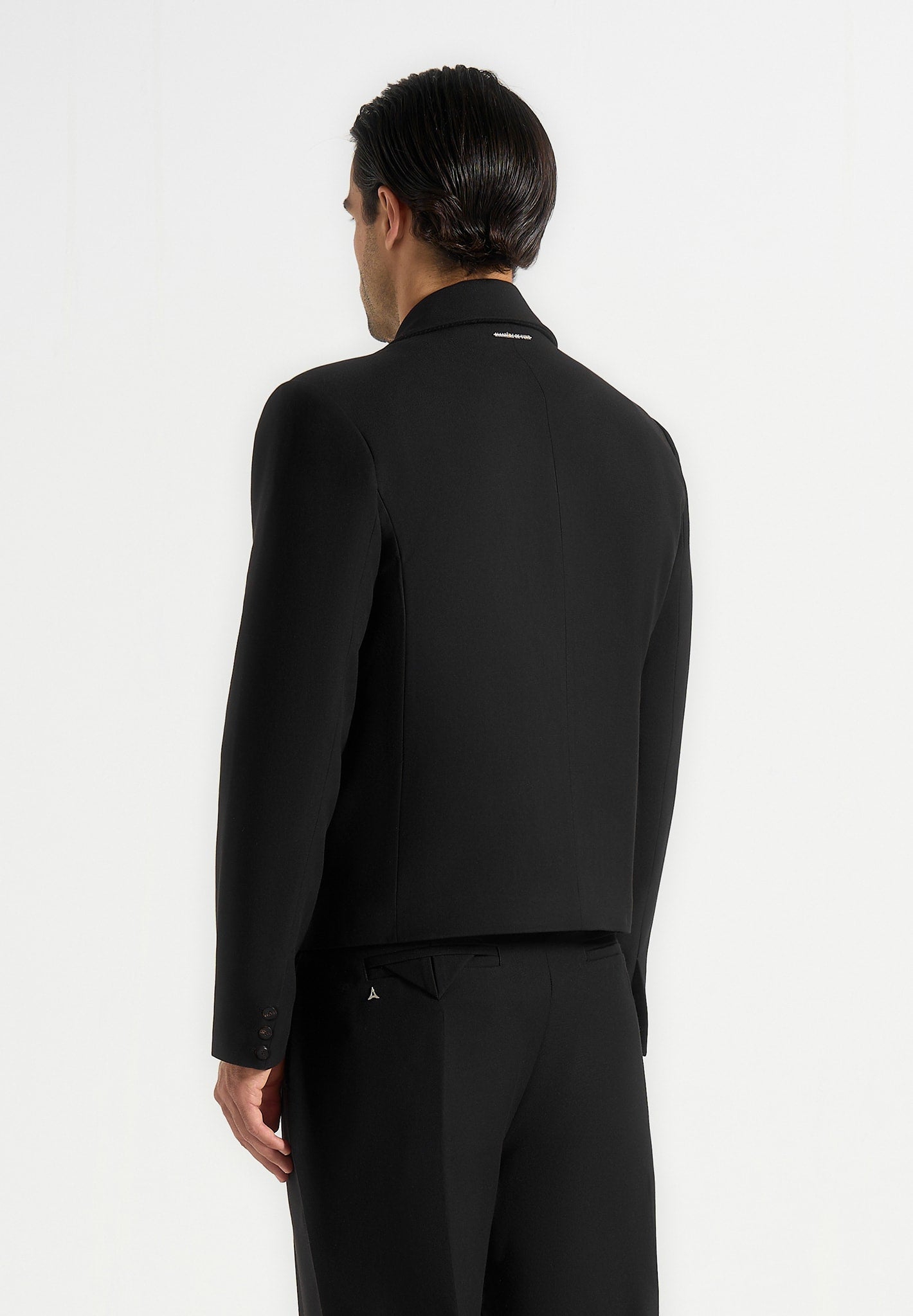 Silas - Tailored Cropped Blazer - Black
