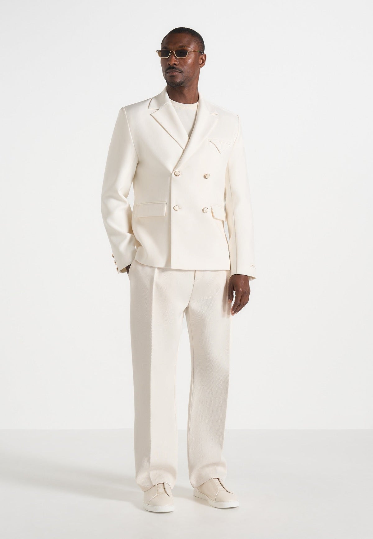 Joseph - Regular Fit Tailored Pants - Off White