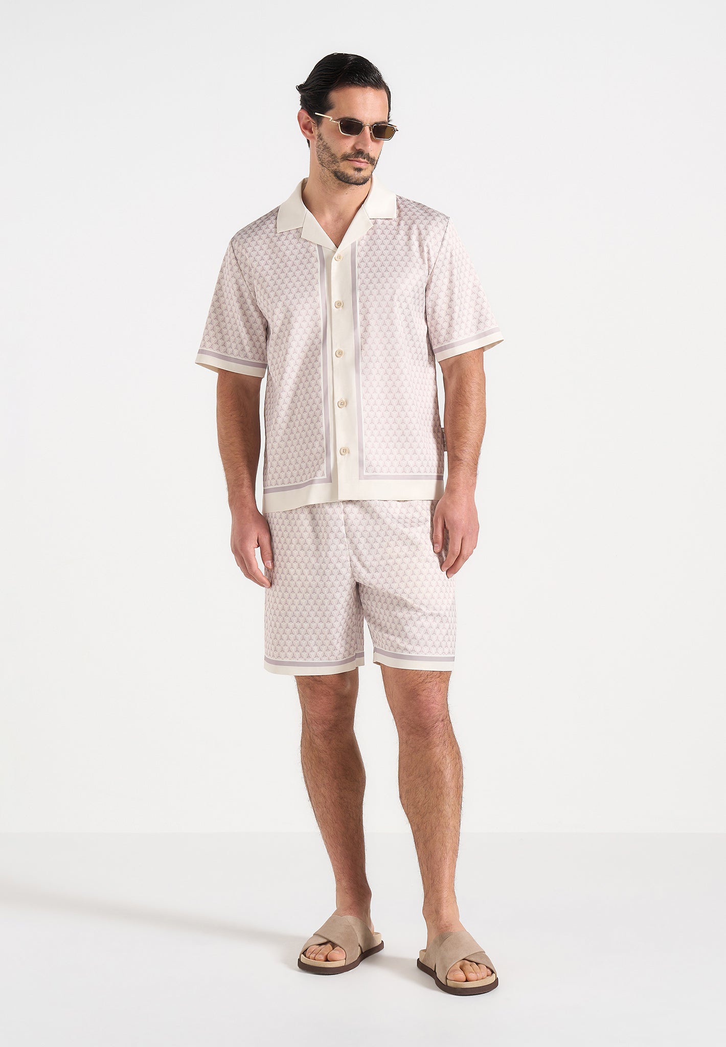 idriss-eiffel-monogram-resort-shirt-cream 