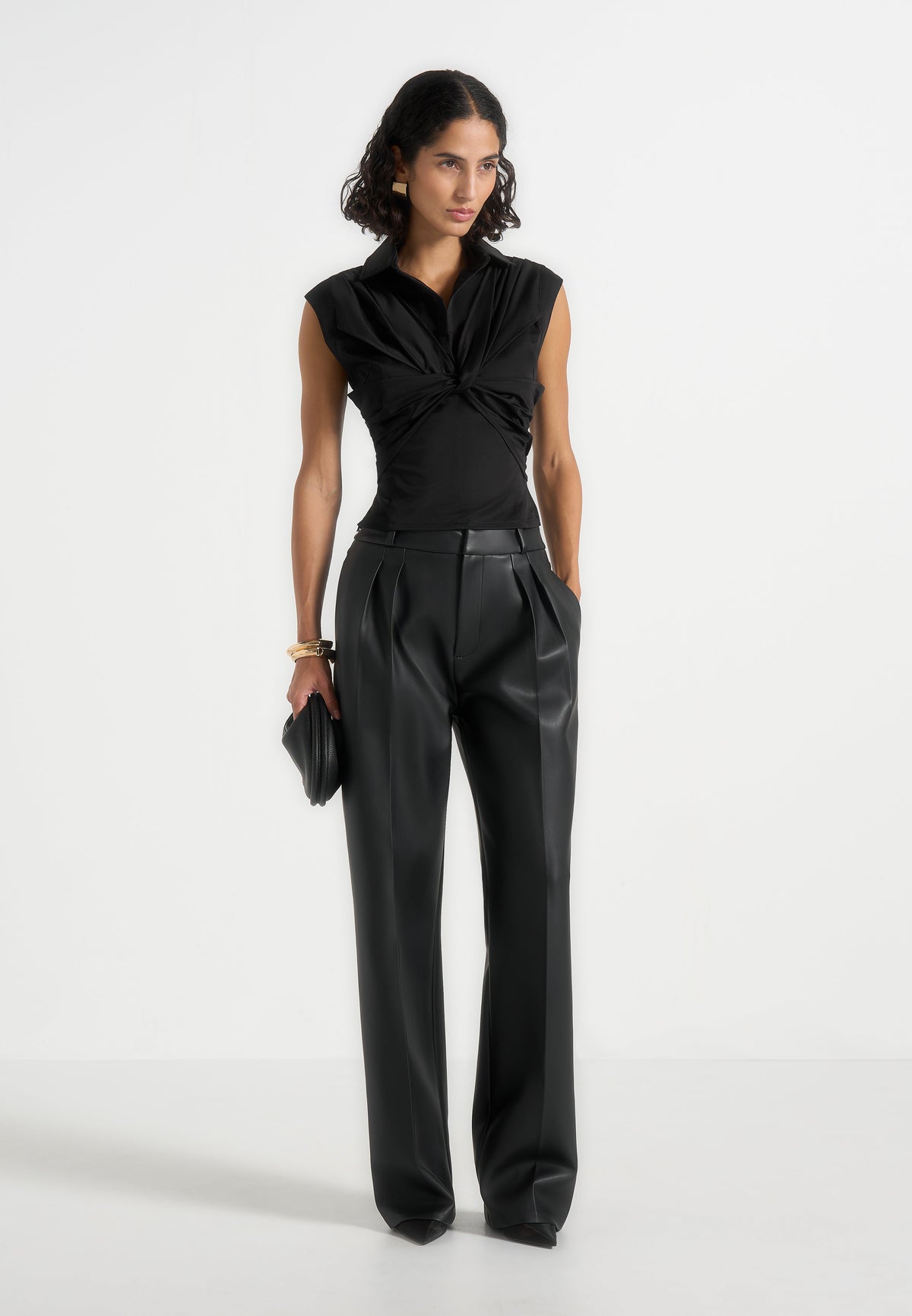 yvette-twist-front-sleeveless-shirt-black