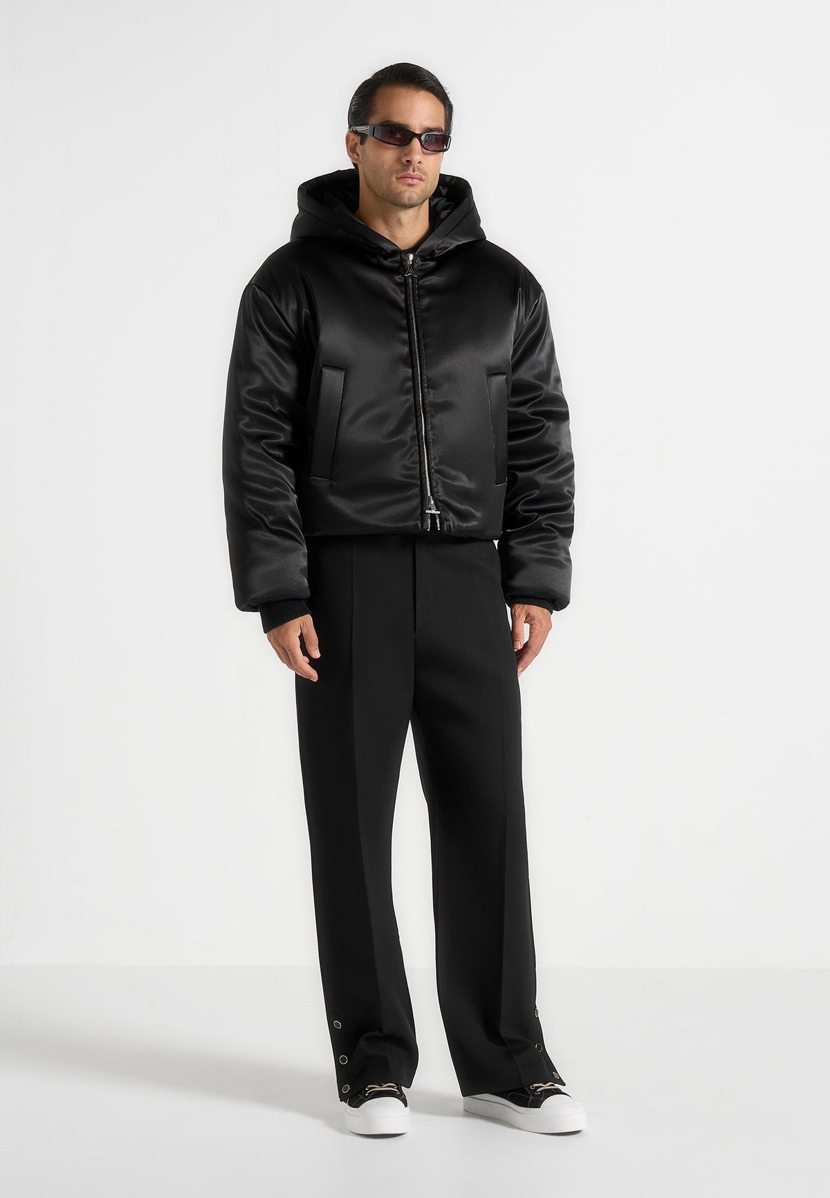 dario-satin-cropped-hooded-jacket-black