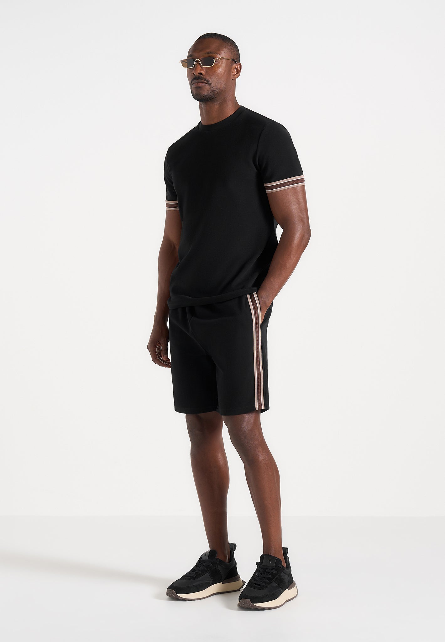 Layton - Taped Cotton T-Shirt - Black