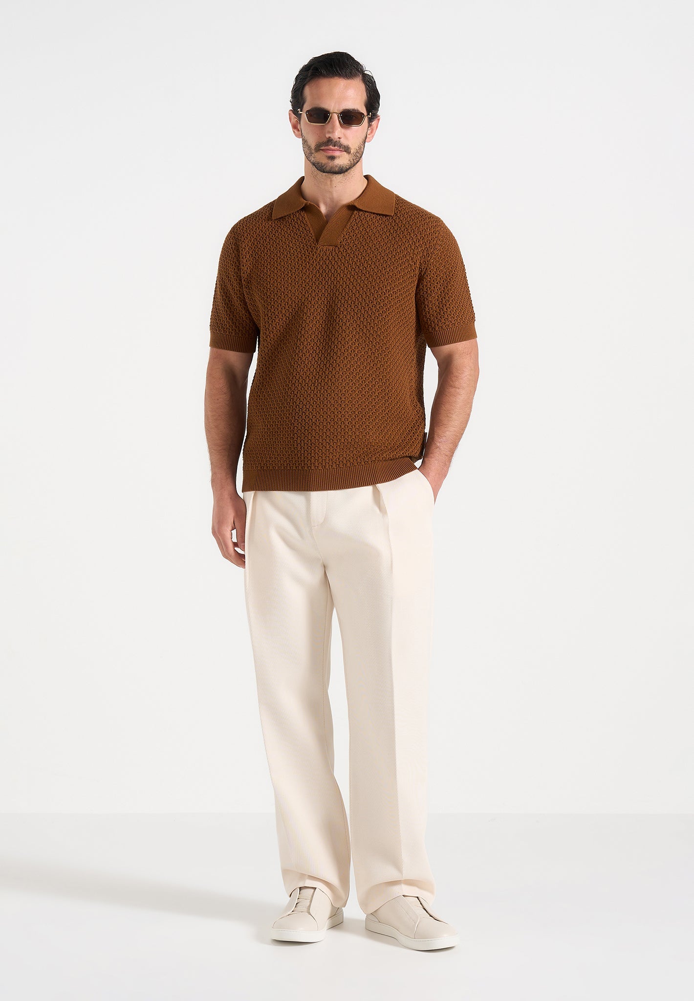 conrad-open-knit-polo-shirt-fawn 