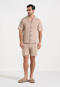 Felix - Tailored Shirt With Crease - Beige