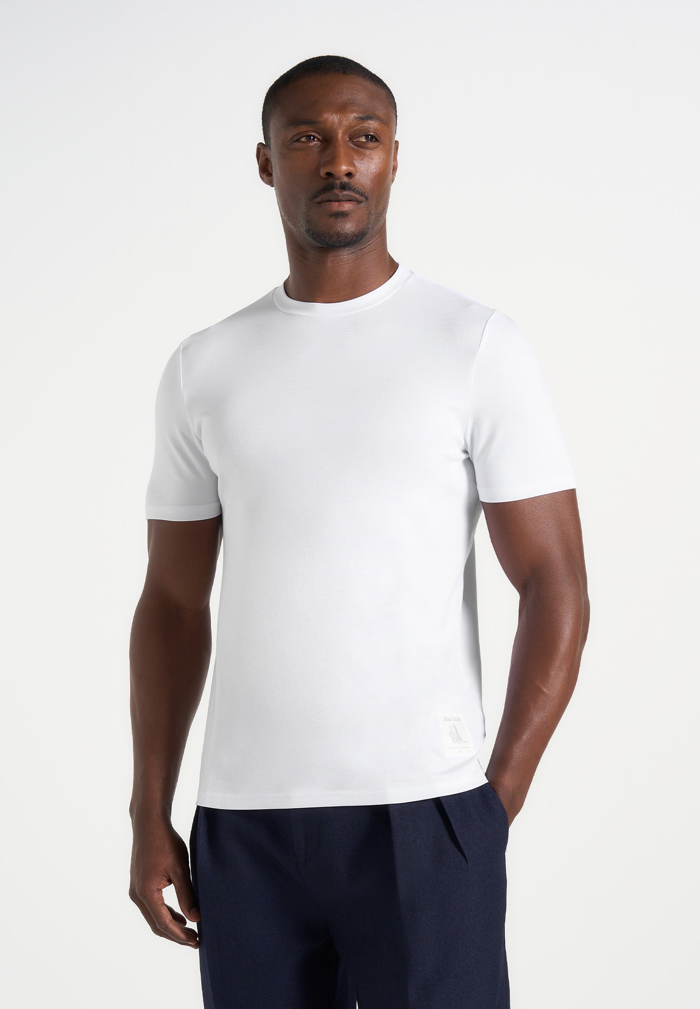 TS003 - Fitted Luxe T-Shirt - White 