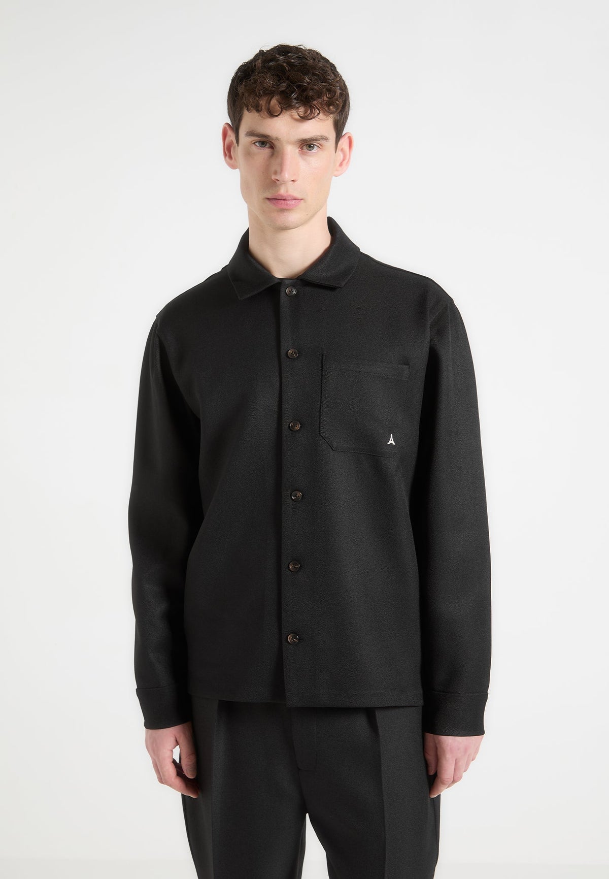 Valentin - Tailored Overshirt - Black