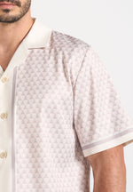 Idriss - Eiffel Monogram Resort Shirt - Cream