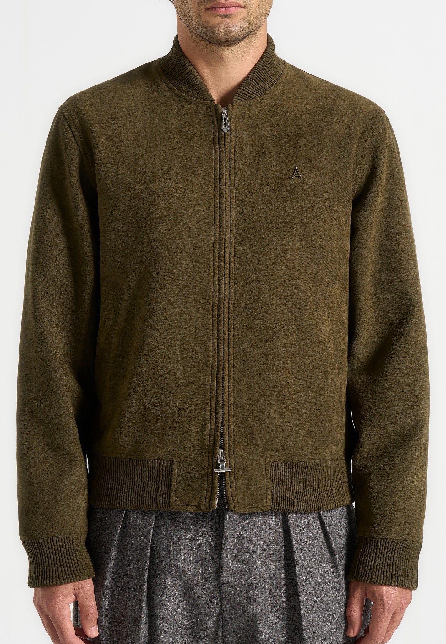 arsene-suede-bomber-jacket-olive