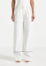 contrast-piped-pleated-trousers-white-black