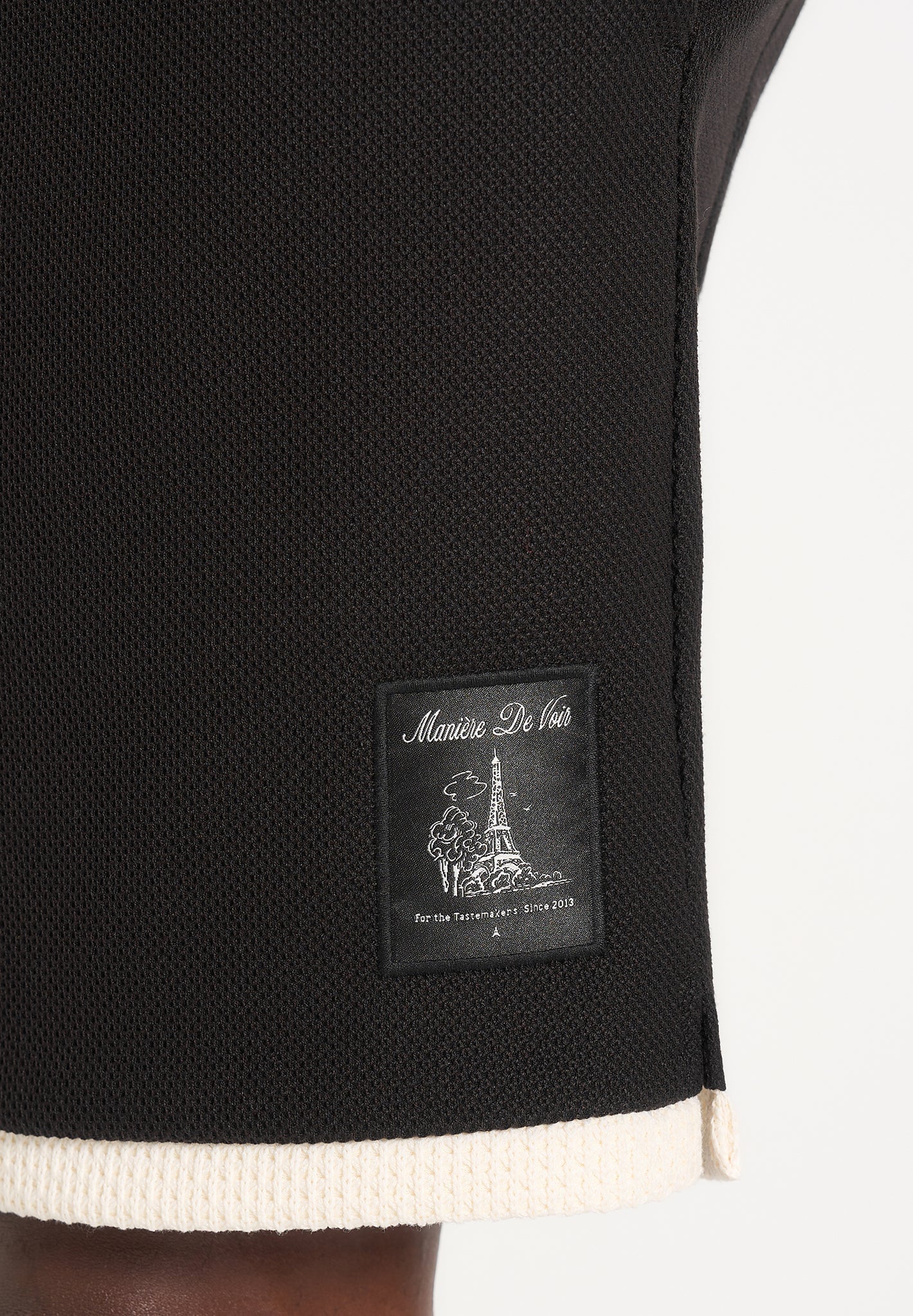 Reuben - Crochet Detail Shorts - Black
