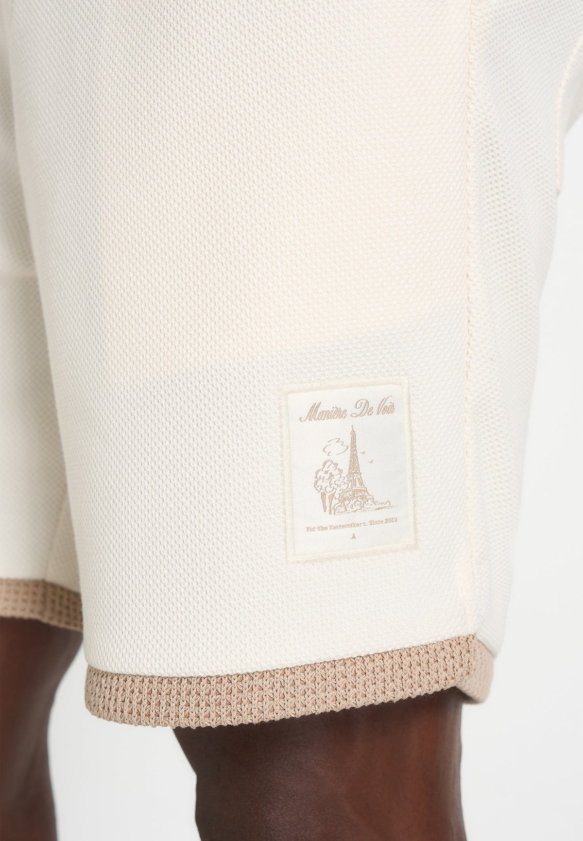 Reuben - Crochet Detail Shorts - Cream