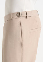 Hubert - Slim Fit Tailored Pants - Beige