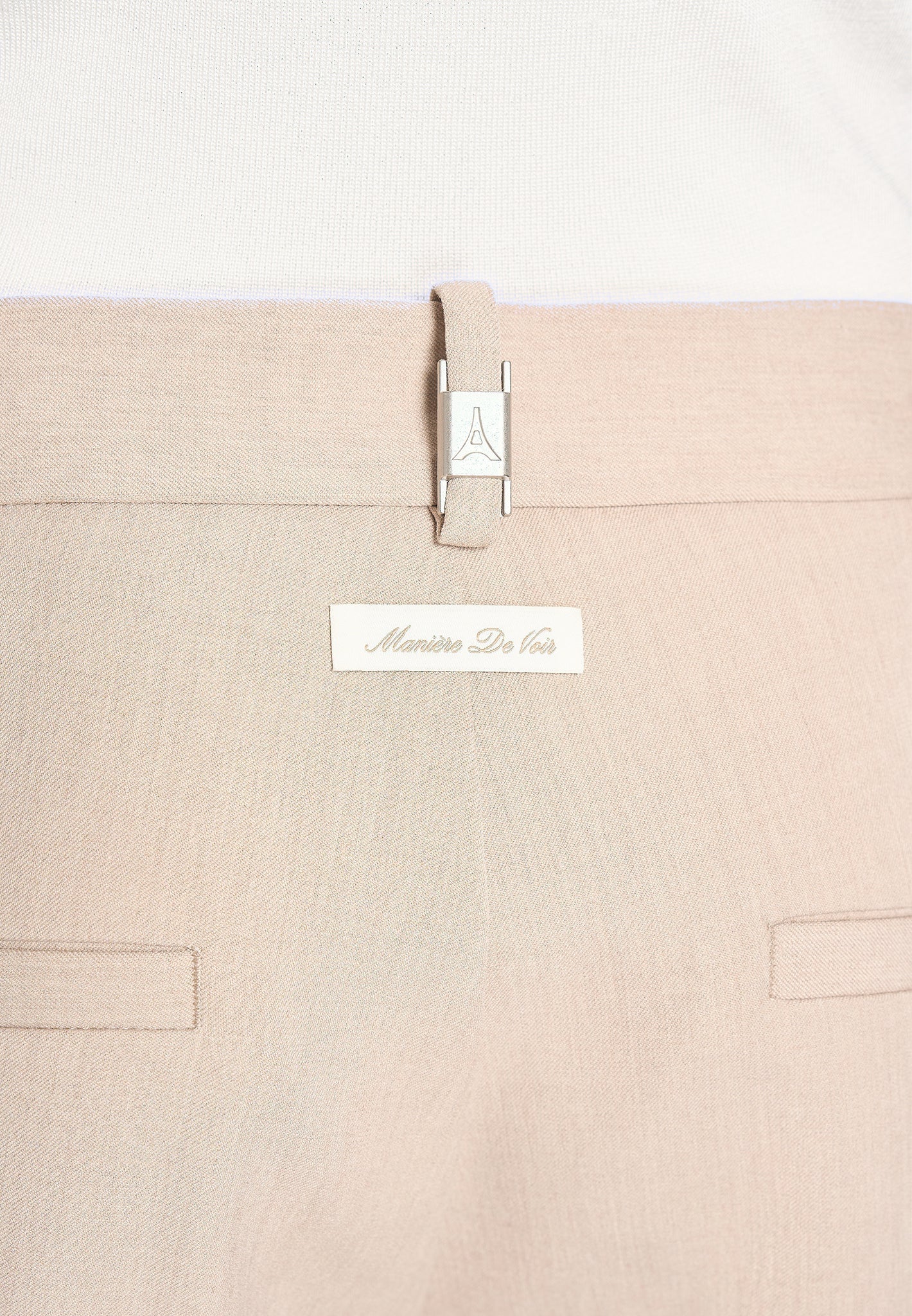 Hubert - Slim Fit Tailored Pants - Beige
