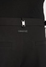 Marin - Tailored Pleated Shorts - Black
