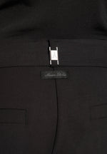 Loic - Wide Leg Tailored Pants With Belt - Black