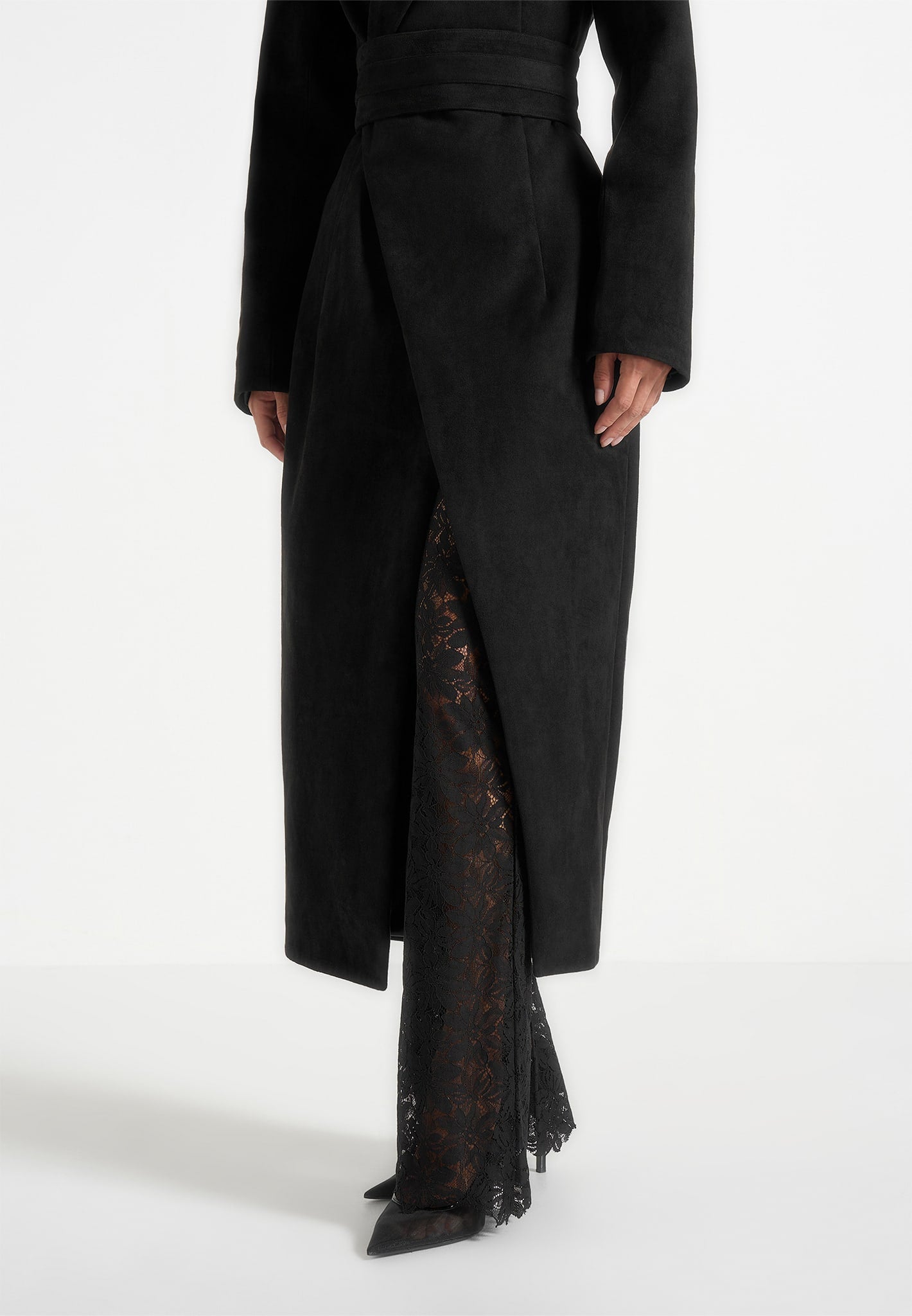 esma-suede-asymmetric-coat-with-cinch-belt-black