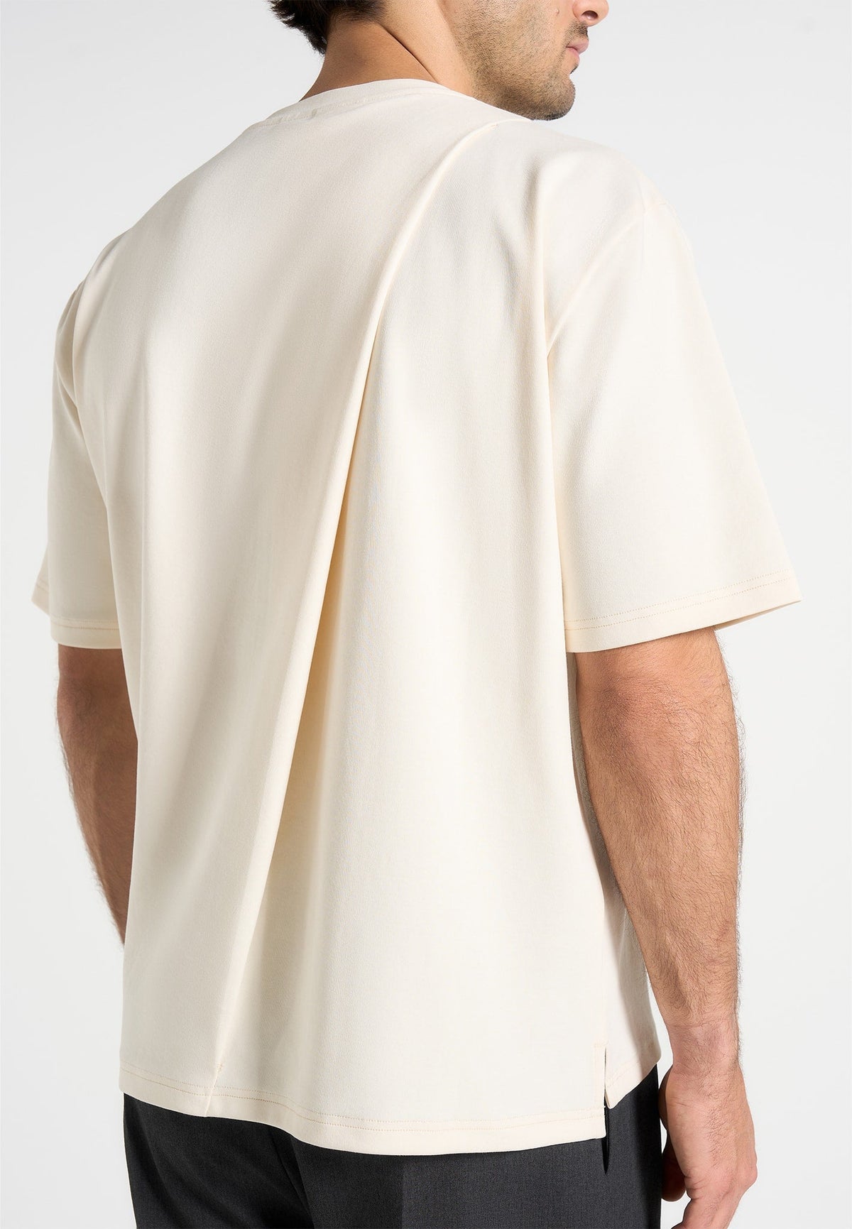 hugo-relaxed-fit-cotton-t-shirt-with-pleat-cream