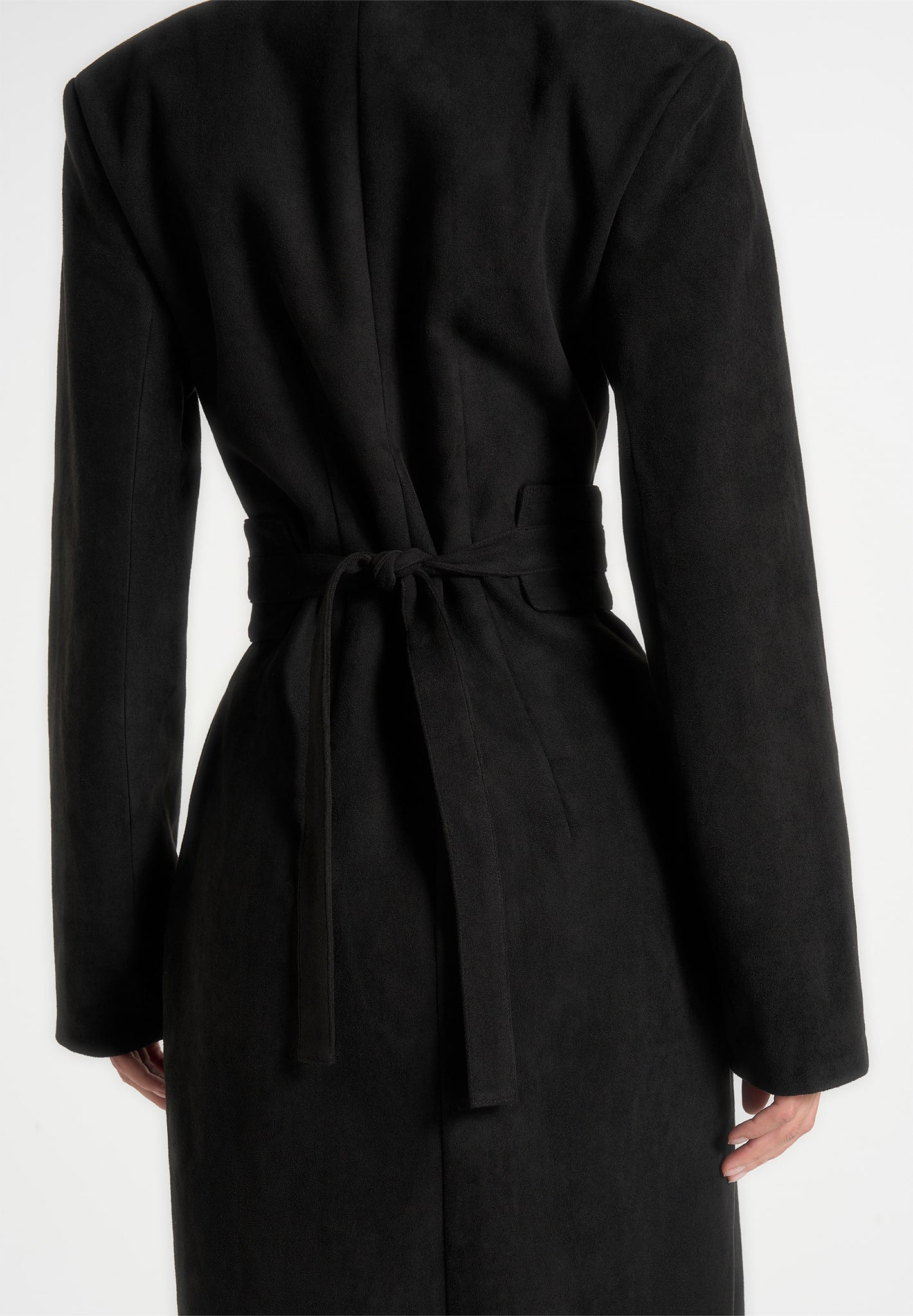 esma-suede-asymmetric-coat-with-cinch-belt-black