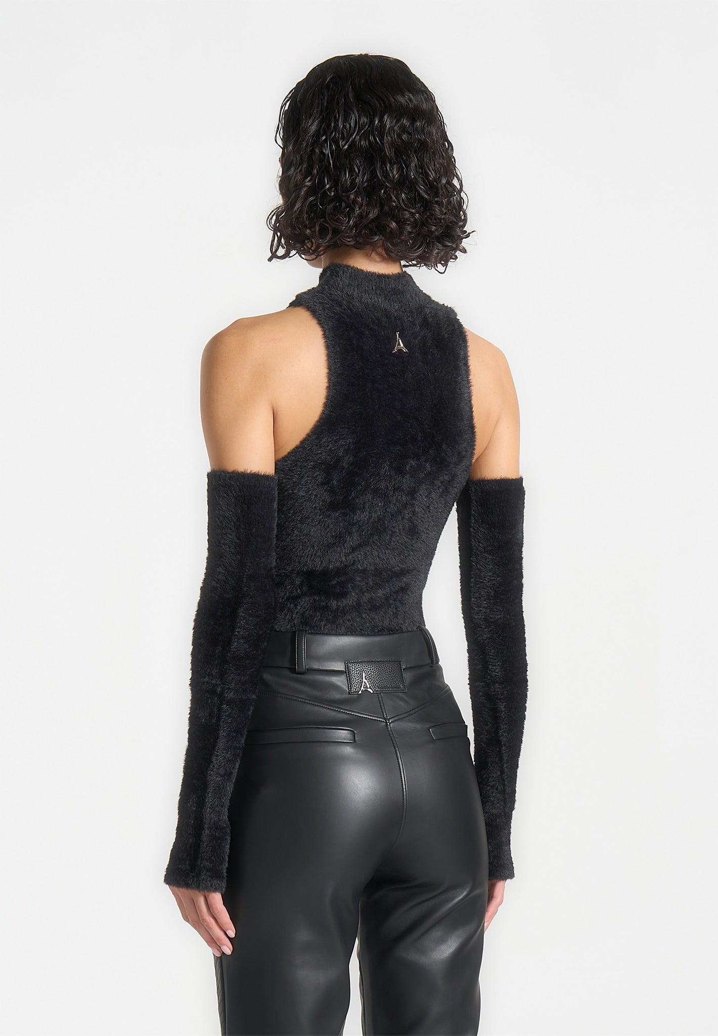 fuzzy-high-neck-bodysuit-with-sleeves-black