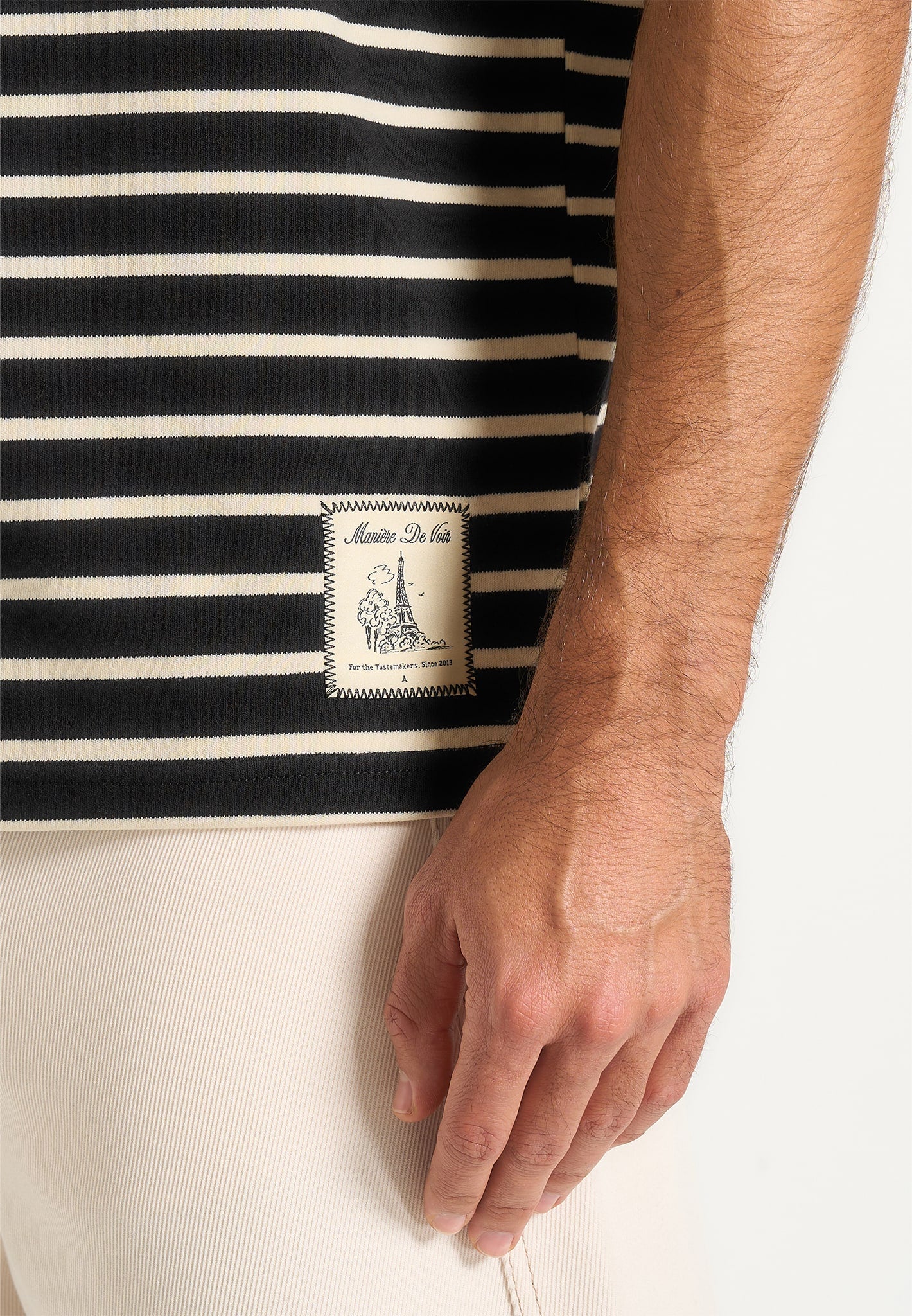 riley-unisex-striped-relaxed-fit-cotton-t-shirt-black-cream