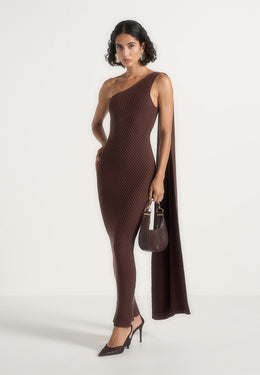 laya-asymmetric-knit-maxi-dress-with-scarf-brown