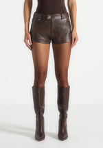 samia-vintage-mini-shorts-brown