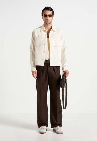 benoit-twill-pocket-cropped-shirt-cream