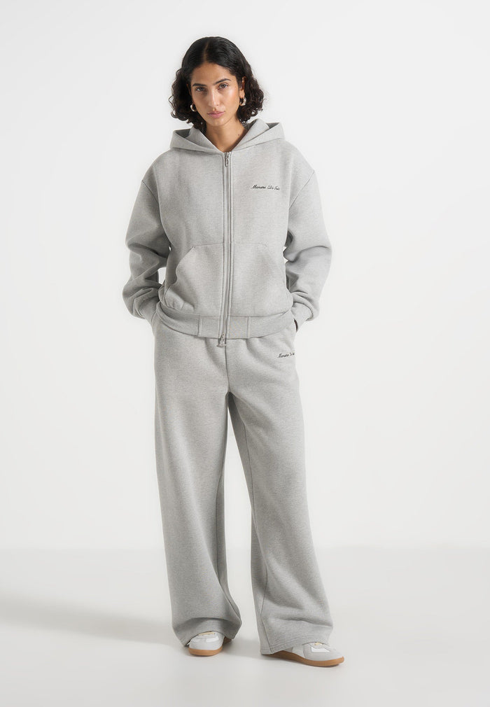 js002-unisex-signature-relaxed-fit-zip-hoodie-marl-grey